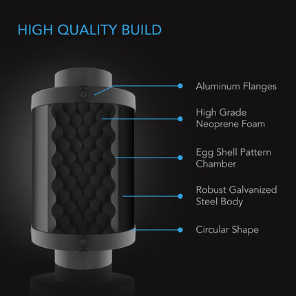 AC Infinity Inline Duct Silencer 4", image 3