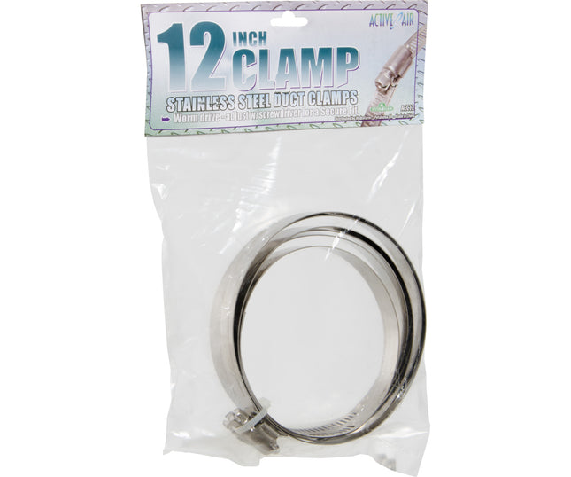 Active Air Stainless Steel Duct Clamps - 12"