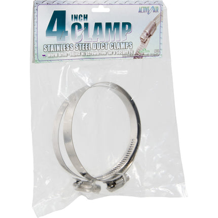 Active Air Stainless Steel Duct Clamps - 4"