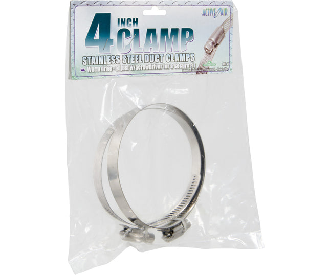 Active Air Stainless Steel Duct Clamps - 4"