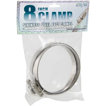 Active Air Stainless Steel Duct Clamps - 8"
