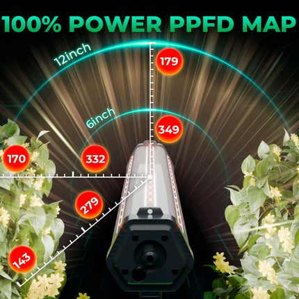 Mars Hydro ADlite 100 PPFD map