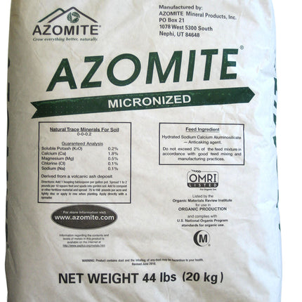 Azomite Micronized Natural Trace Minerals - 44 lbs
