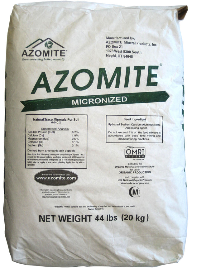 Azomite Micronized Natural Trace Minerals - 44 lbs