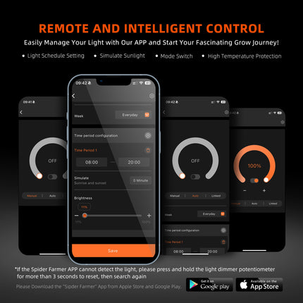 Spider Farmer G series app control