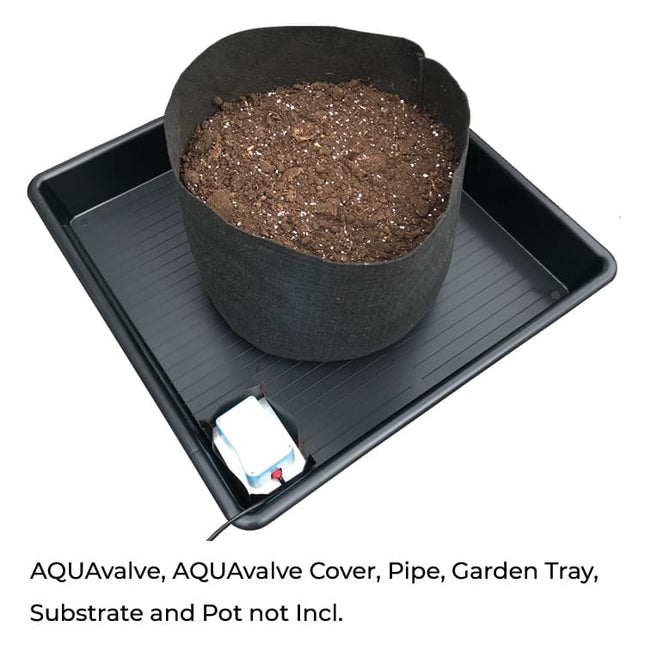 AQUAvalve PotSock in an open tray