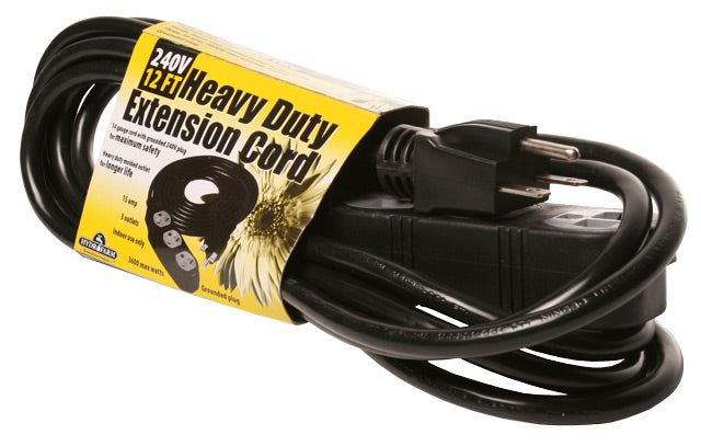 Heavy Duty Extension Cord 240V 12'