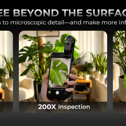 Mars Hydro phone microscope features