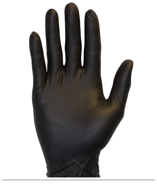 Nitrile Glove - X-Large Safety Zone - 4 MIL - BLACK  - Box of 100
