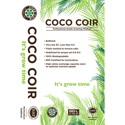 Char Coir 100% RHP Certified Coco Coir - 50L