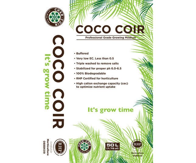 Char Coir 100% RHP Certified Coco Coir - 50L