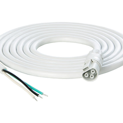 PHOTOBIO X White Cable Harness - 16AWG w/leads - 10'