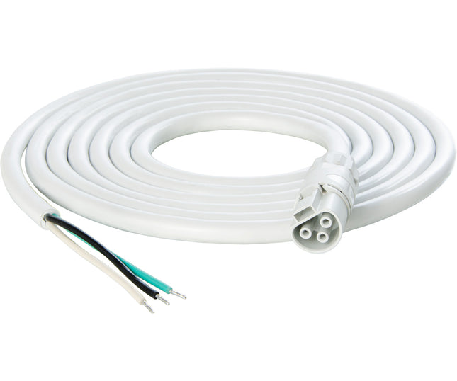 PHOTOBIO X White Cable Harness - 16AWG w/leads - 10'