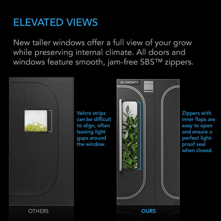 AC Infinity CLOUDLAB 864D viewing windows