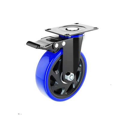 EZ Trim High Roller - 6 Inch Swivel Caster Wheels, Heavy Duty with Brakes