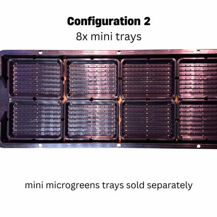 Tray2Grow with four mini trays and one regular tray