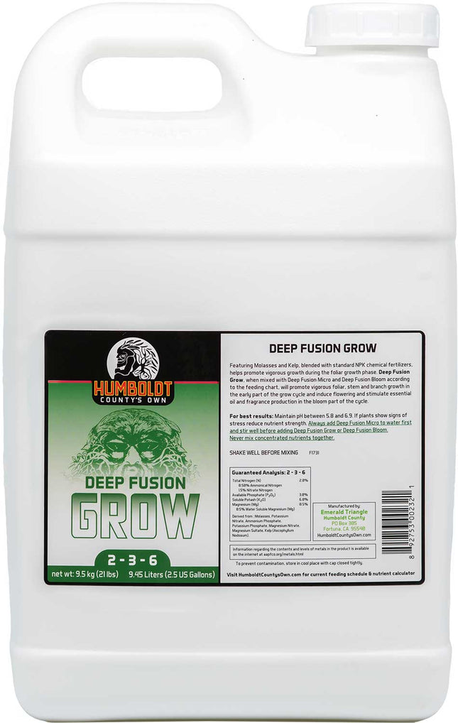 Humboldt County's Own Deep Fusion Grow 2.5 gallon