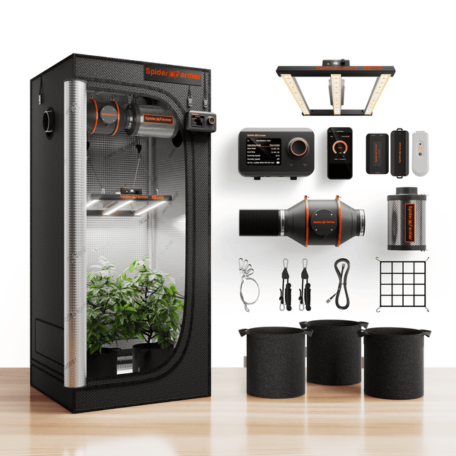 Spider Farmer G1500 grow tent kit with GGS controller