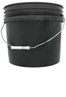 Black Bucket Food Grade - 3 GAL
