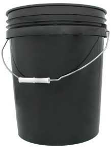 Black Bucket Food Grade - 5 GAL
