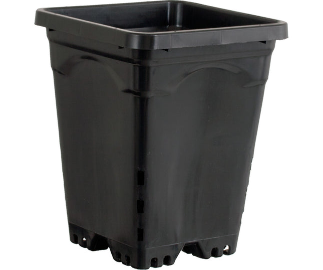 Square Pot - 7"x7"x9" Sq Blk Pot