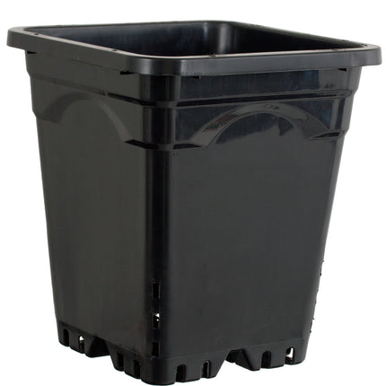 Square Pot - 9"x9"x10" Sq Blk Pot