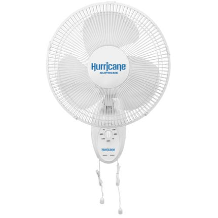 Hurricane Supreme Oscillating Wall Mount Fan 12 in