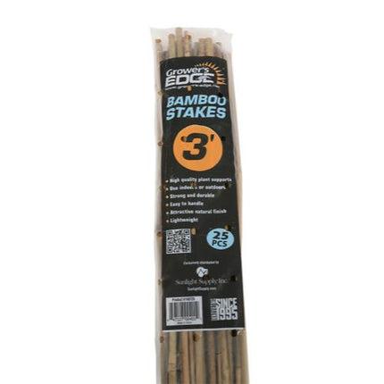 Grower's Edge Bamboo Stakes - 3FT (Pack of 25)