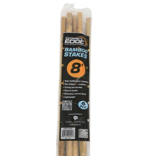 Grower's Edge Bamboo Stakes - 8FT (Pack of 6)