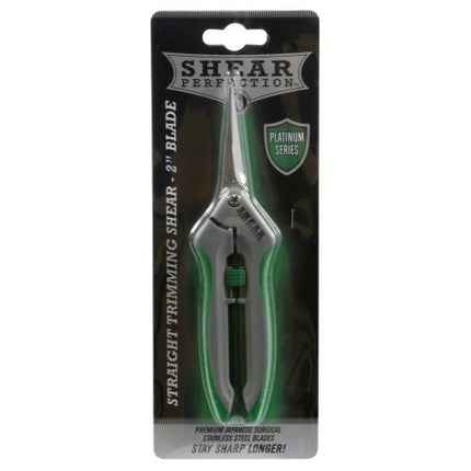 Shear Perfection Platinum Stainless Trimming Shear - 2 in Straight Blades