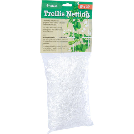 Trellis Netting 5 ft x 15 ft w/ 3.5 in Squares (Hydrofarm)