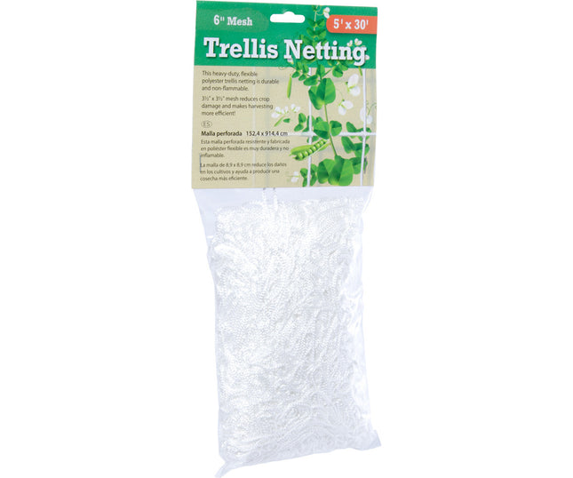 Trellis Netting 5 ft x 15 ft w/ 3.5 in Squares (Hydrofarm)