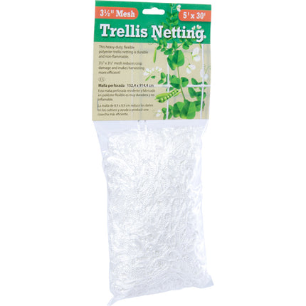Trellis Netting 5 ft x 30 ft w/ 3.5 in Squares (Hydrofarm)