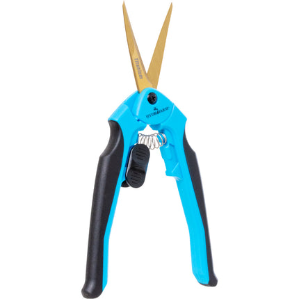 Trim Fast Ergonomic Pruner Curved Titanium (HF Light Blue)