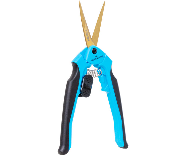 Trim Fast Ergonomic Pruner Curved Titanium (HF Light Blue)