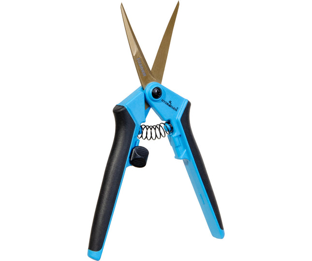 Trim Fast Premium Ergonomic Curved Titanium Blade Pruner - Blue