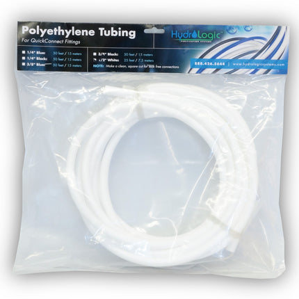 Hydro-Logic Polyethylene Tubing White 25 ft - 1/2 in
