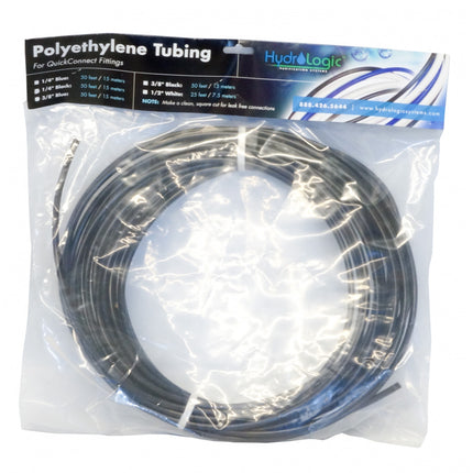 Hydro-Logic Polyethylene Tubing Black 50 ft - 3/8 in