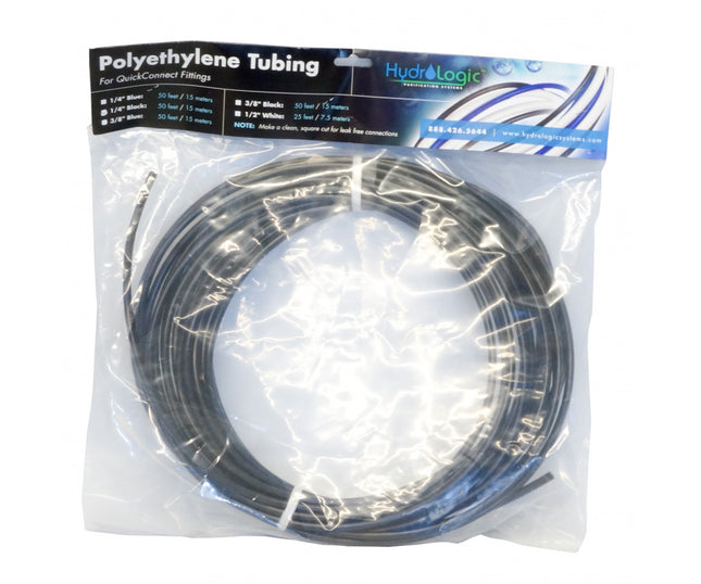 Hydro-Logic Polyethylene Tubing Black 50 ft - 3/8 in