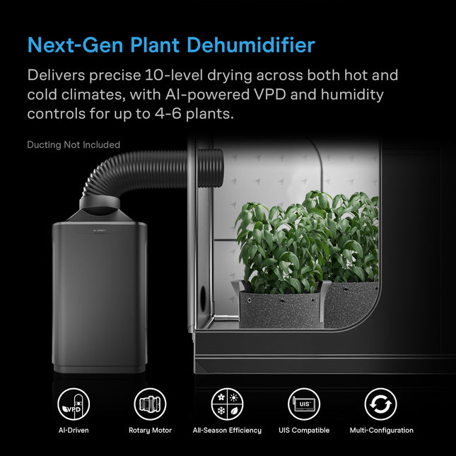 AC Infinity HYDRONE 7 plant dehumidifier, view 2