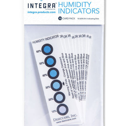 Integra humidity indicator cards 10-60% RH