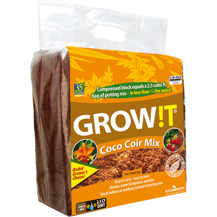 GROW!T Organic Coco Coir Mix - Block