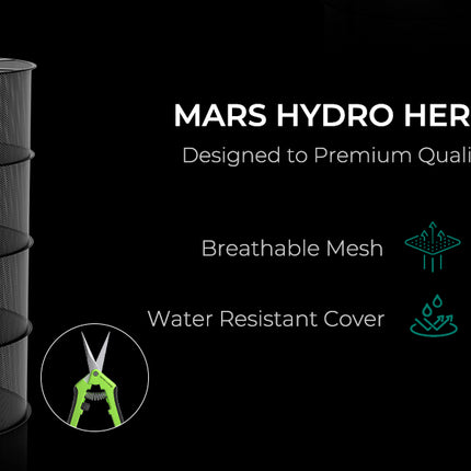 Mars Hydro drying rack zippered chambers