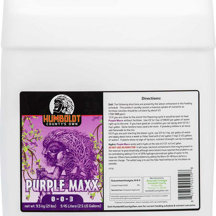Humboldt County's Own Purple Maxx 2.5 gallon