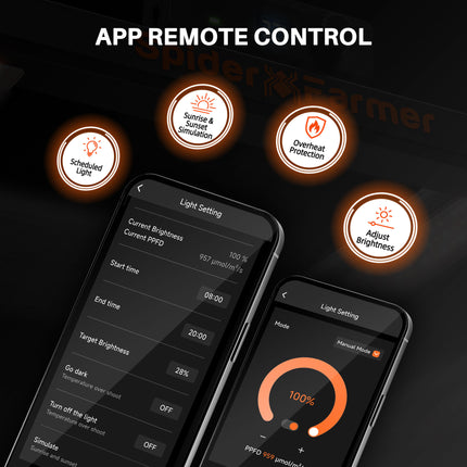 Spider Farmer SE series app control