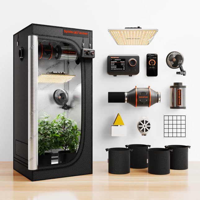 Spider Farmer SF1000 grow tent kit with GGS controller