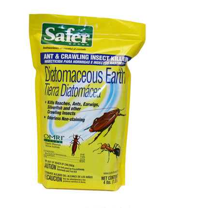 Safer Diatomaceous Earth Ant & Crawling Insect Killer - 4LB