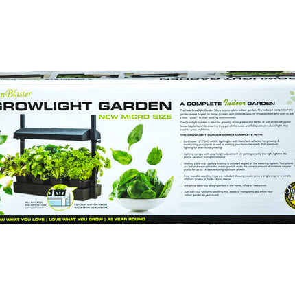 Sunblaster Micro LED Grow Light Garden, Black