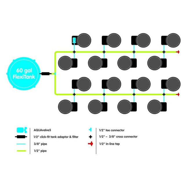 AutoPot GeoPot 16 System layout diagram