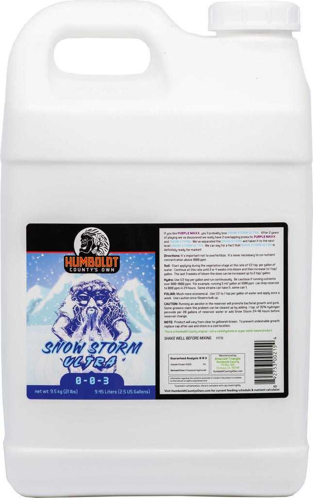 Humboldt County's Own Snow Storm Ultra 2.5 gallon